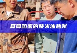 算算咱家的柴米油盐账